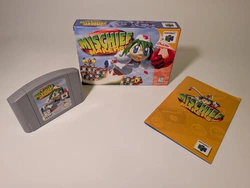 Mischief Makers - Nintendo 64 N64 - CIB - Authentic, Tested, Working