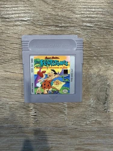 The Flintstones King Rock Treasure Island Nintendo Game Boy - Authentic Mint!