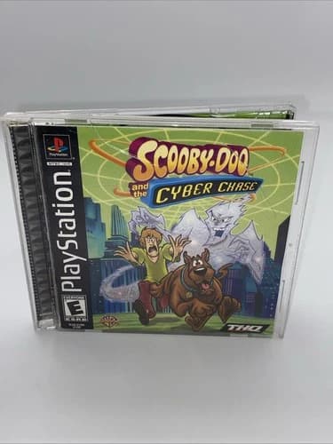 Scooby-Doo and the Cyber Chase (Sony PlayStation 1, 2001) PS1 Black Label CIB