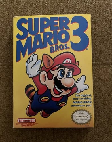 Nintendo Super Mario Bros. 3 NES Complete in Box Manual Multiplayer Platformer