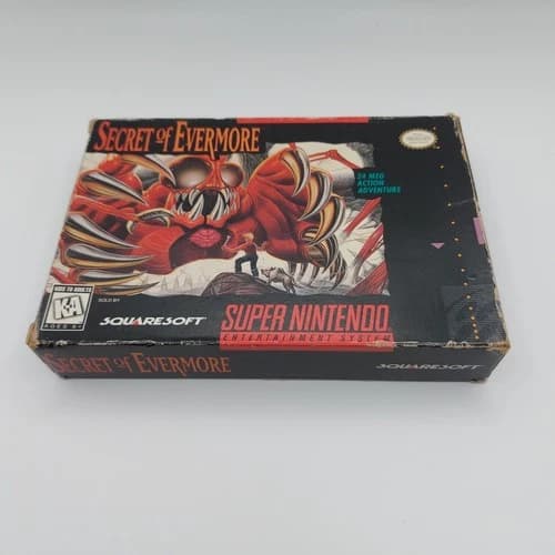 Secret of Evermore Super Nintendo SNES - Complete In Box CIB