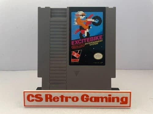 Excitebike (Nintendo NES) Authentic Cleaned Tested Working