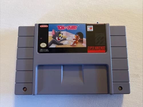 Tom and Jerry (Super Nintendo SNES, 1993) Authentic, NonTested, Cartridge ONLY