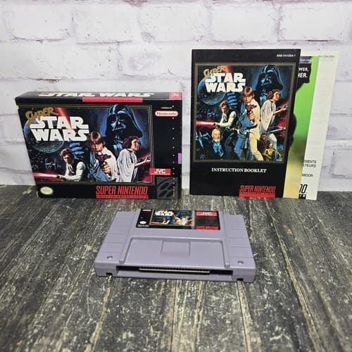 Super Star Wars (Super Nintendo SNES, 1992) Complete CIB Tested & Working