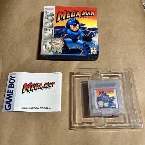 Mega Man Dr Wily’s Revenge Gameboy Cib Complete Game Box Manual Nintendo