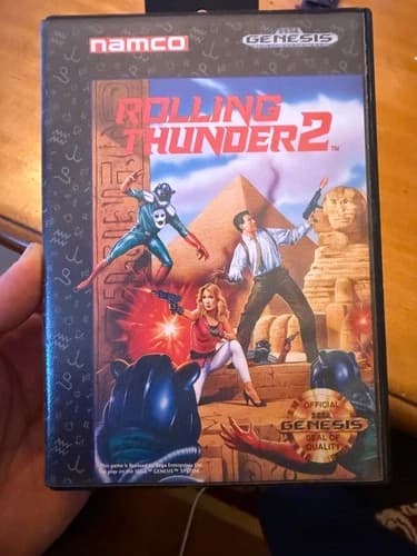 Rolling Thunder 2 (Sega Genesis, CIB, Complete, Box, Manual)