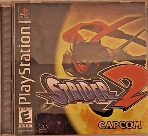 Strider 2 (Sony Playstation 1, 1999 PS1) 2 Disc Game Manual Case Complete CIB