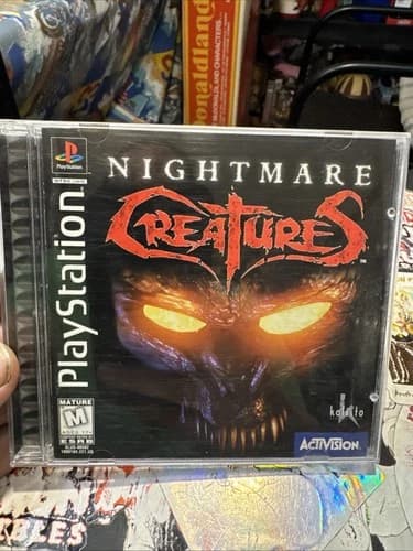 PS1 GAME Nightmare Creatures Sony PlayStation Video Game Horror Action Complete