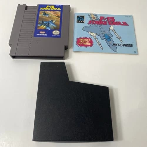 F-15 Strike Eagle Nintendo NES Cleaned/Tested