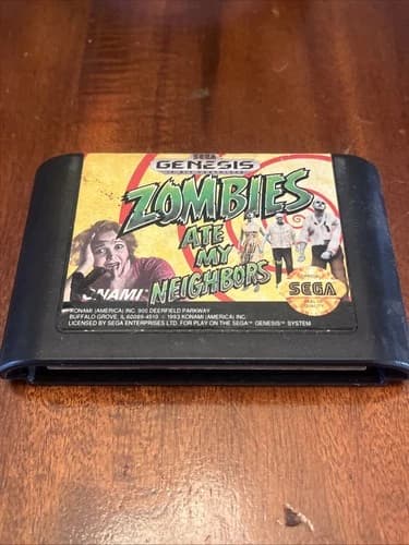 Zombies Ate My Neighbors (Sega Genesis, 1993) Cart Only Tested Works
