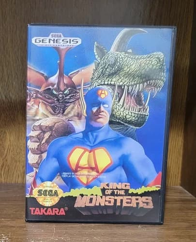 Sega Genesis King of the Monsters - Complete (Tested & Working)