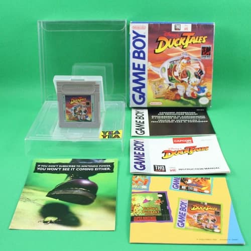 DuckTales Nintendo Game Boy 1990 CIB Complete W/ Protector Case