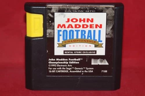 John Madden Football Championship Edition (Sega Genesis, 1992) Authentic Game