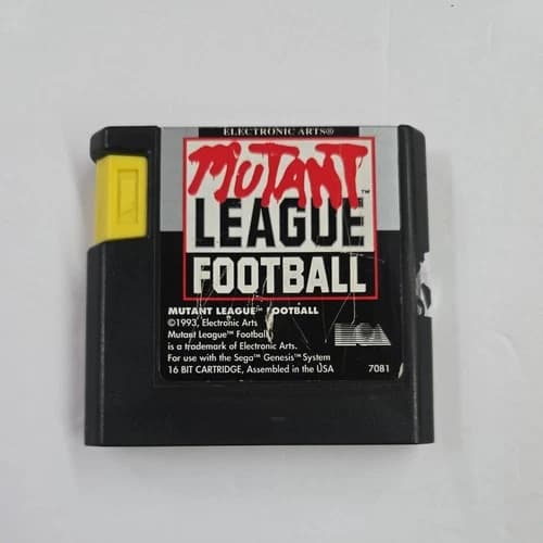 Mutant League Football (SEGA Genesis 1993) Authentic Cartridge Only Tested. Read