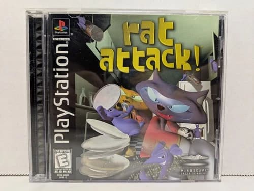 Rat Attack (Sony PlayStation 1, PS1, 1999) CIB W/ Reg Card Tested Working
