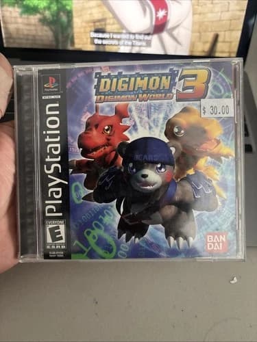 USED - PS1 - Digimon World 3 (Sony PlayStation 1, 2002)