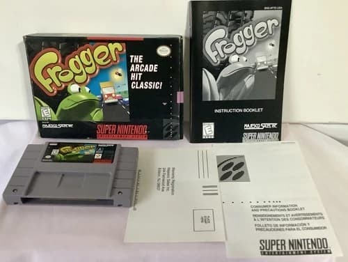 Frogger (Super Nintendo, 1998) SNES - CIB Complete w/ Reg Card