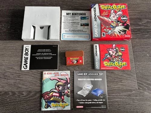 Drill Dozer Game Boy Advance GBA 2006 CIB Complete Authentic (rumble works)