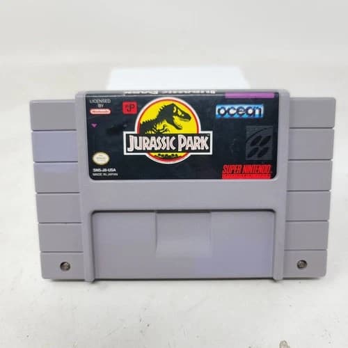 Jurassic Park SNES (Super Nintendo Entertainment) Authentic Tested Working
