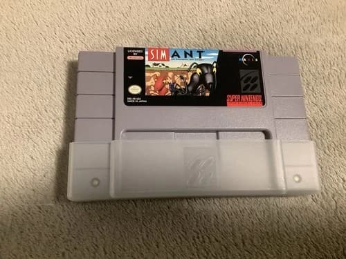 Sim Ant Super Nintendo SNES Authentic Cart SimAnt Maxis 1993 NTSC