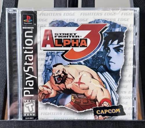 Street Fighter Alpha 3 PS1 PlayStation 1 Complete CIB Black Label - Minty!