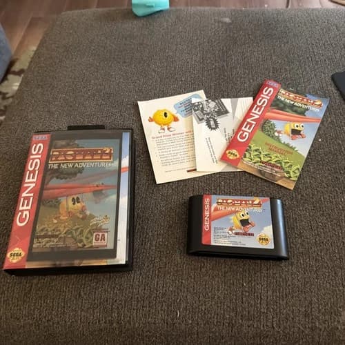 Pac-Man 2: The New Adventures (Sega Genesis, 1994)w/Holo Lenticular Preowned