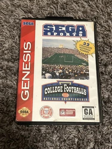 College Football's National Championship Sega Genesis Complete in Box