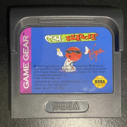 Cool Spot - Sega Game Gear - Virgin Interactive - Good Condition