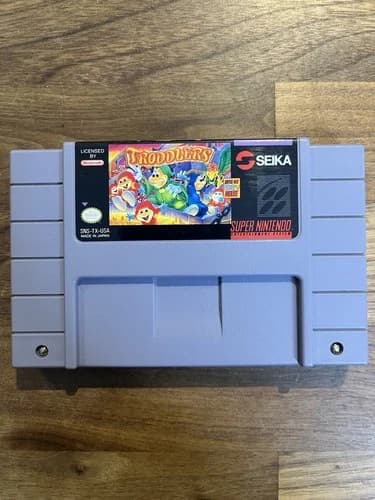 Troddlers (Super Nintendo Entertainment System, 1993) TESTED Authentic