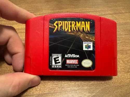 Spider-Man - Nintendo 64 (N64) authentic comic book video game cart only Marvel