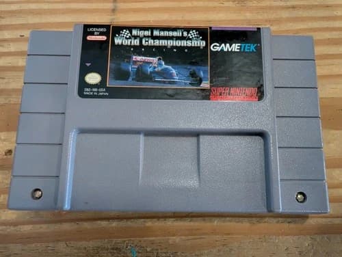 Nigel Mansell's World Championship Racing SNES Super Nintendo