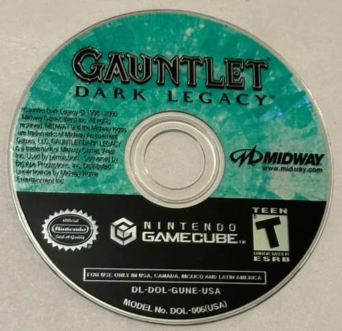 Gauntlet: Dark Legacy (Nintendo GameCube, 2002) Disc Only *TESTED*