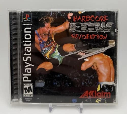 ECW: Hardcore Revolution PS1 Complete CIB, Tested And Working