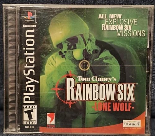 Tom Clancy Rainbow Six Lone Wolf Complete Black Label Playstation 1 Ubisoft