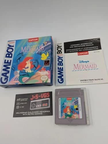 The Little Mermaid Nintendo Game Boy GB CIB Complete in Box Authentic Tested