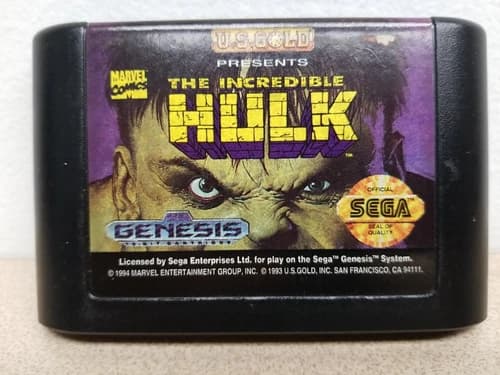 Incredible Hulk (Sega Genesis, 1994) CARTRIDGE ONLY