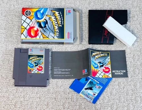 Marble Madness (Nintendo NES Game) Complete CIB - Authentic - Tested