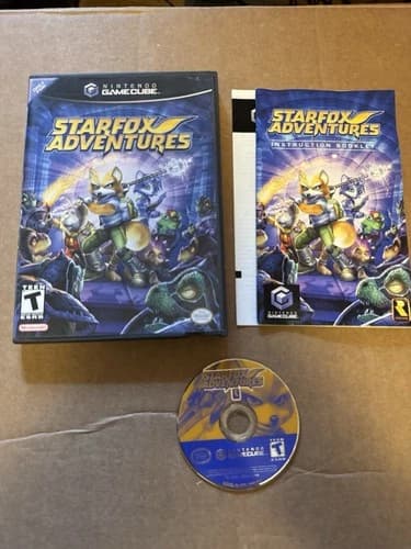 Star Fox Adventures Nintendo GameCube Black Label Complete w/ Manual