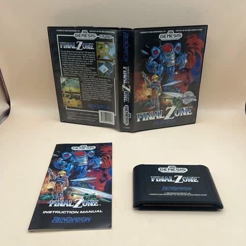 Final Zone Sega Genesis 1990 Complete In Box CIB