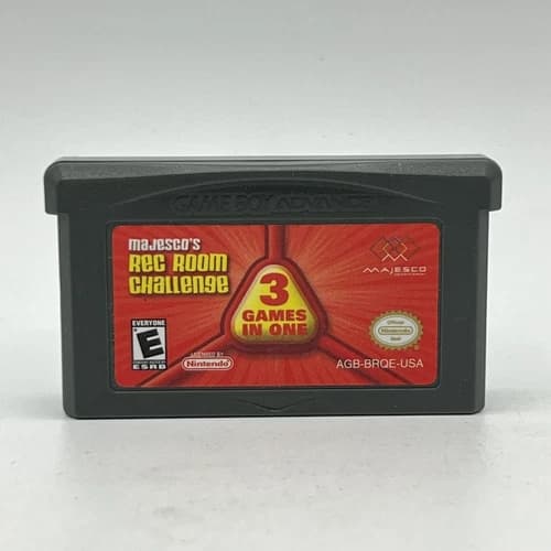 Nintendo Game Boy Advance Majesco’s Rec Room Challenge Tested & Working 3 in 1