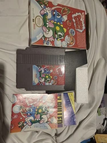 NES Bubble Bobble: Nintendo Complete In Box CIB - TESTED Rare Excellent
