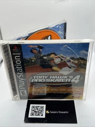 Tony Hawk's Pro Skater 4 (Sony PlayStation 1, 2002) CIB Tested Check Pics
