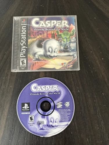 PlayStation 1 PS1 Game Casper Friends Around The World CIB Complete In Box