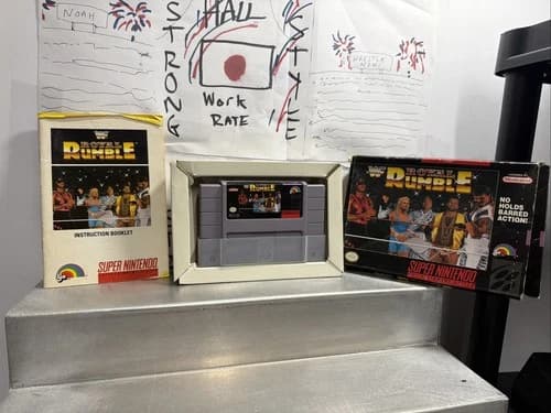 WWF Royal Rumble Super Nintendo SNES Video Game w Manual Wrestling WWE LJN CIB