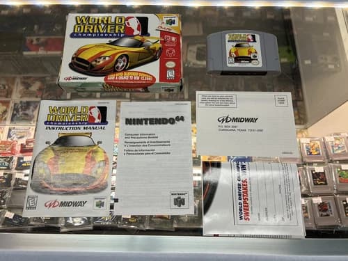 World Driver Championship Nintendo 64 N64 Complete CIB Manual Authentic Tested