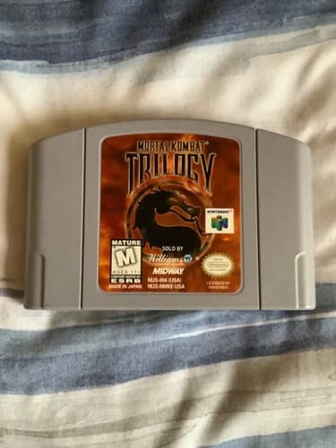 MORTAL KOMBAT TRILOGY 1996 Authentic Nintendo 64 N64 - Cleaned Tested Working