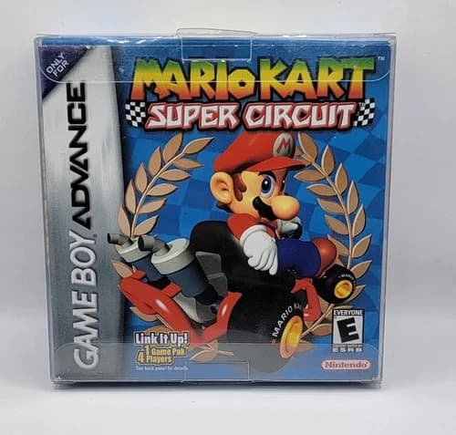 Mario Kart: Super Circuit Nintendo GameBoy Advance CIB With Plastic Case On Box