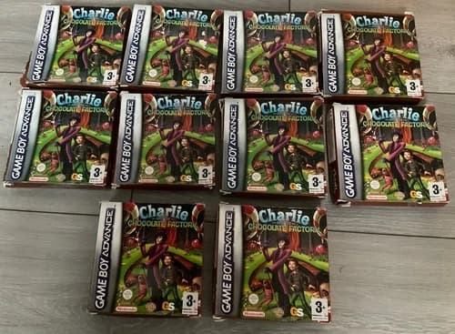 10 X Genuine Nintendo Game Boy Advance GBA Charlie And The Chocolate Factory