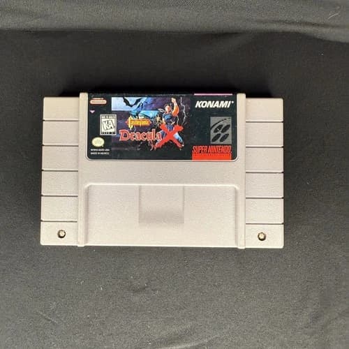 Castlevania Dracula X (SNES, 1995) Authentic - Cart Only - Tested & Working