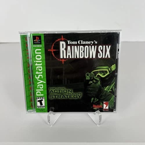 Tom Clancy's Rainbow Six (Sony PlayStation 1, 1999) PS1 Complete CIB W/ Reg Card